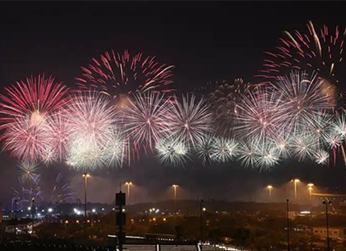 武乡县焰火晚会